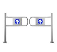 Porta pedonale a molla con chiusura automatica, con accesso unidirezionale, perfetta per l'ingresso sicuro in mercati, biblioteche, centri commerciali, magazzini e negozi al dettaglio