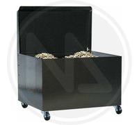 PORTA PELLET A BAULE IN ACCIAIO LAION CM. 50x40x55H