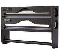Porta Pellicola E Alluminio Con Taglierina, Porta Rotoli Alluminio E Pellicola Porta Rotolo Da Cucina Taglia Pellicola E Alluminio Per Tagliare Pellicola E Alluminio Organizer Cucina A,two-gang