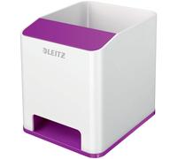 Porta Penna Sonoro Leitz WOW Bianco E Viola