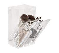 Porta pennelli da trucco con coperchio, porta pennelli da trucco con coperchio, organizer per pennelli da trucco Vista, espositore antipolvere per cosmetici, piccolo organizer per la cura della pelle