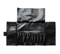Porta pennelli da trucco da viaggio, custodia arrotolabile per pennelli da trucco, borsa per cosmetici da donna, custodia portatile, borsa per riporre pennelli cosmetici, Nero , Refer to description,