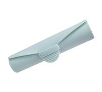 Porta pennelli da trucco da viaggio Custodia portatile in silicone per pennelli da trucco morbida Organizzatori per pennelli da trucco per regali, Azzurro