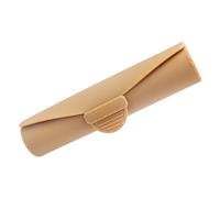 Porta pennelli da trucco da viaggio Custodia portatile in silicone per pennelli da trucco morbida Organizzatori per pennelli da trucco per regali, Marrone scuro