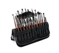 Porta pennelli da trucco da viaggio, impermeabile, organizer per pennelli da trucco, portatile, custodia da viaggio, Nero , Tutti