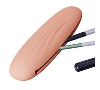 Porta pennelli da trucco in silicone - Porta pennelli da trucco | in silicone per pennelli da trucco con chiusura a scatto anti-caduta per viaggi di lavoro e vita quotidiana, rosa, Refer to