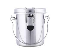 Porta pennelli in acciaio inox - 7,6 cm di diametro, secchio per la pulizia a prova di perdite con filtro rimovibile, rondella portatile per artisti