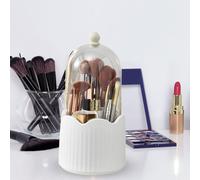 Porta pennelli per trucco, organizer per cosmetici con coperchio, organizer da