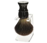 Porta-pennello da rasatura, plastica trasparente con pennello da barba, tassello puro