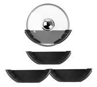 Porta Pentola Autoadesiva,Smavles 3 Pezzi Porta Coperchi Autoadesiva, Supporto per Coperchio per Pentola a Parete 6-13.5 in per la Dispensa del Mobile Della Cucina