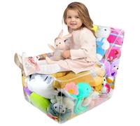 Porta per animali imbottiti Dust a prova di polvere PVC Chiesa per bambini con cerniera Chiesa di fave di farina di fagioli da animale per l'organizzazione della stanza per bambini
