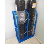 Porta per cilindri di Ossigeno Alto 100 cm/Porta del Serbatoio di propano Montato, Staffa a Cilindro a Cilindro a Cilindro a Gas da Laboratorio, con Catena di Protezione e Viti di Fissaggio (# 24