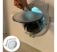 Porta Per Gatti Con Gattaiola Con Chiusura A 4 Vie Per Porta Interna Esterna