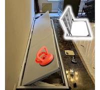 Porta per intercapedine con apertura manuale per seminterrato, cancelletto segreto interno al pavimento - Coperchio del portello di accesso(L 100 x W 75 cm)