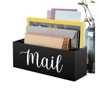 Porta Per Lettere E Posta | Scatola Di Archiviazione Per Posta Da Scrivania In Legno | Di Organizzazione Per Buste Da Parete - Per Bollette Documenti Lettere File Buste Etichette Foto