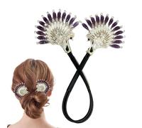 Porta per panini a di pavone, elegante produttore di panini per capelli | DONNE ELEGANTI PACCHI PACCHI CURLER CAKER TUTTORE | Esegui incontri con incontri con le latine di gioielli alla moda per fidan