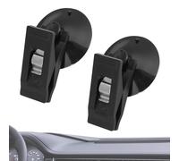 Porta permesso di parcheggio | 2 pezzi porta carte di accesso auto | titolare di biglietti e appunti | Rimovibile multiuso - Morsetto di aspirazione per veicoli più usi