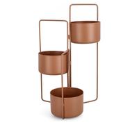 Porta piante Yes Everyday 0722913 KEYRA pieghevole con 3 vasi Marrone