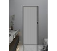 Porta pieghevole a fisarmonica insonorizzata, porta scorrevole per la privacy per camera da letto e bagno, porta doccia retrattile con maniglia, tessuto cellulare