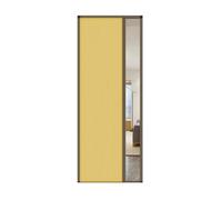 Porta Pieghevole Con Telaio In Alluminio, Porta Scorrevole Dell'armadio | Risparmio Di Spazio, Tessuto A Nido D'ape Invisibile E Retrattile, Per Soggiorno, Camera Da Letto, Bagno(Yellow,22x82in)