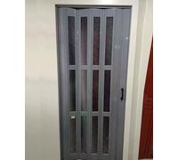 Porta pieghevole della fisarmonica del PVC con la maniglia, portone scorrevole economia di spazio del pannello per la doccia ed il salone