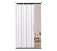 Porta Pieghevole In Metallo Per Balcone/magazzino/cantina, Cancello Divisorio In Lega Di Alluminio Personalizzabile, Porta A Soffietto Interna Con Accessori Di Montaggio(Bianco,75x180cm)