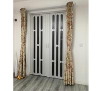 Porta Pieghevole In PVC, Porta Scorrevole Per Interni, Cucina Aperta, Con Acrilico Trasparente - Porta A Soffietto Regolabile Per Bagno, Armadi, Balcone(200x215cm)