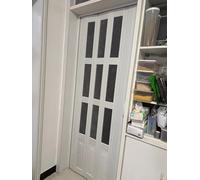 Porta pieghevole interna a fisarmonica in PVC, sistema durevole della pista del metallo per la divisione della dispensa della cucina e il divisorio
