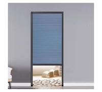 Porta pieghevole invisibile a nido d'ape, senza trapano, porta a fisarmonica per armadi, porte, cucina, camera da letto, soggiorno, lavanderia, cancelletto divisorio retrattile (blu, 96,5 x 203,2 cm)