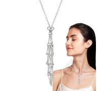 Porta Pietre Vuote Con Cordino Per Collana, Corda Per Gabbia Per Supporto In Cristallo, Collana Con Cordoncino In Pietra Di Cristallo, Espositore E Organizzatore Di Gioielli Elegante E Durevole