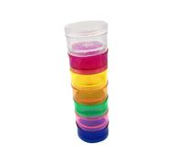 Porta Pillole Settimanale Mini a 7 Scomparti, Plastica, Smontabile | Set da 1 Pezzo, Struttura a Sette Contenitori Filettati, Formato Tascabile, per Viaggio e Uso Quotidiano