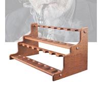Porta Pipa per Tabacco, Espositore per Pipe per Tabacco con 16 Slot, Supporti per Pipe per Pipe, Supporto per Pipa di Tabacco in Legno (Tubi Non Inclusi)