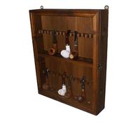 Porta pipe vetrina 18 posti portapipa pippiera bacheca per pipa espositore