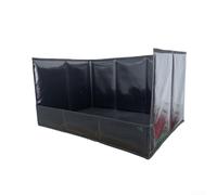 Porta pipì per cani con design pieghevole e pareti rialzate per ridurre al minimo la diffusione degli spray e supportare lo sviluppo delle abitudini del bagno interno (nero XL)