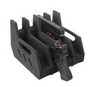 Porta Pistola in Schiuma EVA, Supporto per Pistola a 4 Slot con Cacciavite, Espositore Organizer per Pistola Regolabile per Maggior Parte delle Pistole