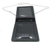 PORTA PLACCA VERTICALE A TASCHINO PELLE CON CATENELLA VEGA HOLSTER 1WL09 PS CC