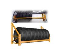 Porta Pneumatici Resistente per Garage, Soluzione di stoccaggio Multi-Pneumatico a Parete per Riparazione e Esposizione Auto, Design salvaspazio (Dimensioni 200x55x80cm(78.7x21.7x31.5in))