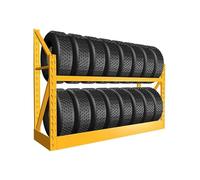 Porta Pneumatici Resistente per Garage, Soluzione di stoccaggio Multi-Pneumatico a Parete per Riparazione e Esposizione Auto, Design salvaspazio (Dimensioni 120x55x140cm(47.2x21.7x55.1in))