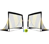 Coppia di Mini Porte da Calcio Pop UP - (1,80 x 1,20) - novità: Viene Fornito con Un Piccolo Palloncino e Una Piccola Pompa!