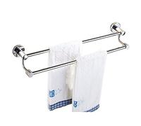 Porta portasciugamani da bagno Portasalviette a parete in acciaio inox a doppio strato 30 cm Cromo lucido Organizer per asciugamani da bagno
