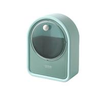 Porta portatile, scatola organizer per trucco - Custodia organizer per cosmetici trasparente antipolvere,Custodia portatile per cotton fioc, scatola per trucco a parete per rossetti, pennelli per truc