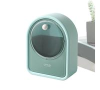 Porta portatile, scatola organizer per trucco | Scatola portaoggetti trasparente e impermeabile | Custodia portatile per cotton fioc, scatola per trucco a parete per rossetti, pennelli per