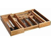Porta posate Allungabile in Bambu' Legno 35/58X43X6,5H KESPER