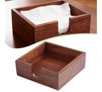 Porta post-it in legno, dispenser di carta rustico, dispenser di post-it in