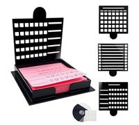 Porta Post It Per Scrivania - Modello Stencil Per Appunti,Organizer Portatile Riutilizzabile Con Stencil Per Scrivania Ufficio Organizzazione Scuola