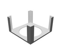 Porta Post-it per Wilko Note 76mm Quadrate - Organizer Scrivania 3D