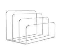 Porta posta in acrilico: organizer per posta a tre scomparti, porta file verticale in acrilico trasparente | Organizr da bancone, espositore trasparente per file, organizer da scrivania per documenti