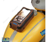 Porta Pouch Magnetico Per Serbatoio Marrone Per AJS BSA TRIUMPH ROYAL ENFIELD