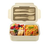 Porta Pranzo 1400ml Lunch Box con Posate Schiscetta Pranzo Bambino Adulto Bento