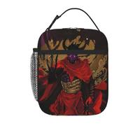Porta pranzo a forma di demone dalla pelle viola con corna, riutilizzabile, a prova di perdite, portatile, isolato, per picnic, ufficio, escursionismo, pesca